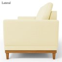 Ver imagem 5 de Sofa 3 Lugares 180 cm Crons Suede Bege Vazzano