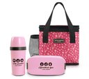Ver imagem 1 de Bolsa Térmica Feminina Lanche + Marmita + Garrafa: 3 Peças Jacki Design Kit Fitness