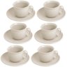 Cojunto de 12 Peças para Chá Welling em Cerãmica 200 Ml Off-white - 3