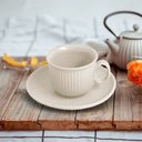Ver imagem 2 de Cojunto de 12 Peças para Chá Welling em Cerãmica 200 Ml Off-white