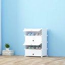 Ver imagem 2 de Guarda Roupa Sapateira Modular 4 Prateleiras Portatil Organizador Brinquedos Armario Quarto Sala
