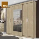 Ver imagem 1 de GUARDA ROUPA HERVAL PH 1707 - COR CEDRO - COM ESPEHO