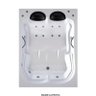 Banheira de Hidromassagem Gardenia Dupla 1,70x1,20x0,50 Gel Coat-Completa - 4