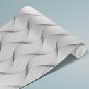 Ver imagem 3 de Papel de Parede 3d - Ondas Abstratas 3d Arte Destaque 3 Metros