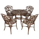 Ver imagem 1 de Conjunto de Mesa para Jardim com 4 Cadeiras Modelo Malbec Marrom
