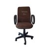 Cadeira Diretor Giratória - Braço Fixo - Mecanismo Relax- Tecido Suede Marrom - 1