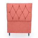 Ver imagem 1 de Cabeceira Estofada para Cama de Solteiro 90 Athena Suede