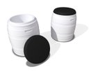 Ver imagem 1 de Pufe Barrel - Branco