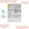 Quarto Infantil Completo Bicama Guarda Roupas 4 Gavetas 4 Portas Provençal 100% Mdf - 8