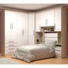 Jogo de Quarto Solteiro Modulado 003 Smart - Eucamóveis - Crema/Branco - 1