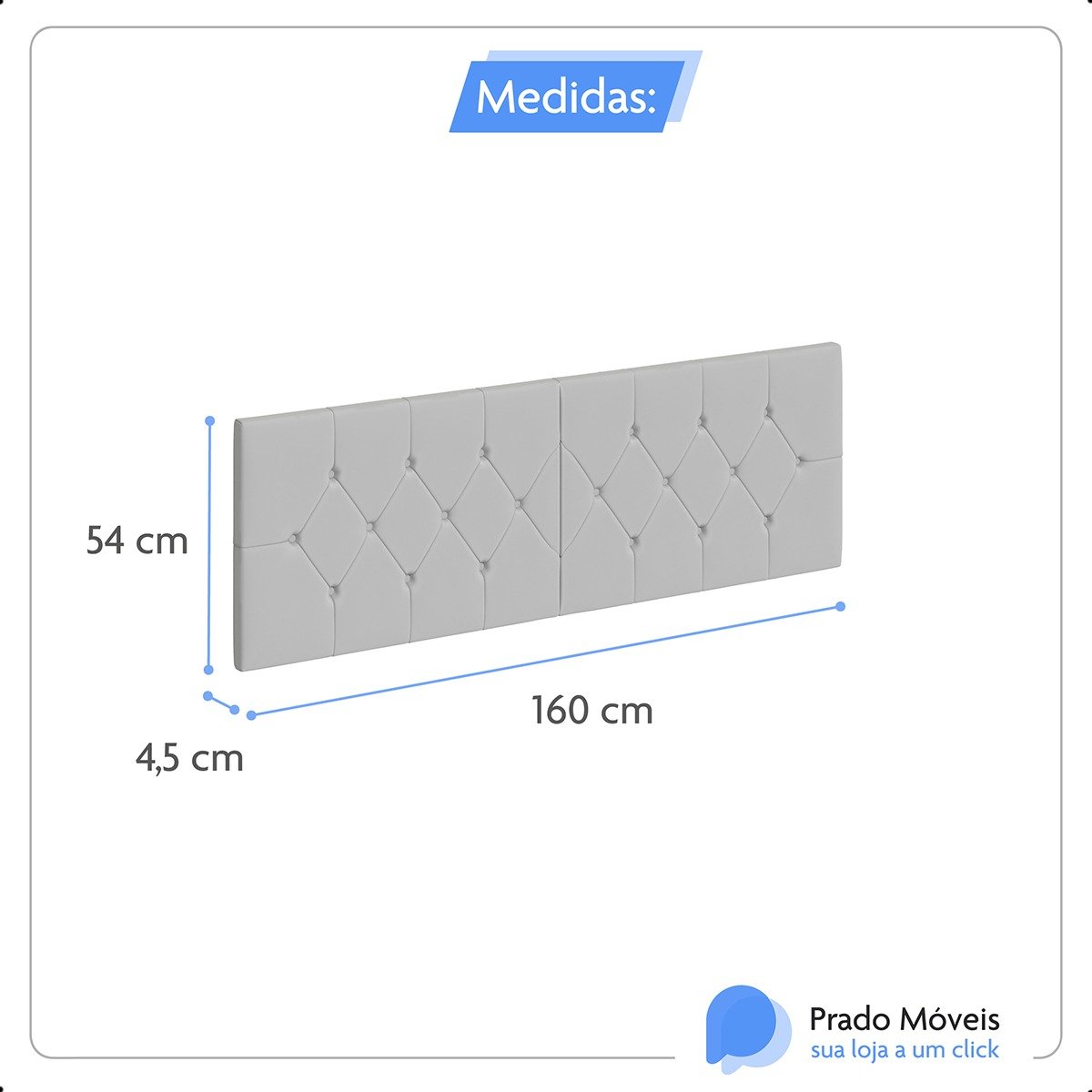 Cabeceira para Cama Casal Box 1,60 Estofada Painel Captonê Luxo Bege - 4