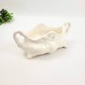 Vaso Floreira Branca Com Alça 10x26x15cm Decorativo Cerâmica - 6