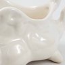 Vaso Floreira Branca Com Alça 10x26x15cm Decorativo Cerâmica - 5