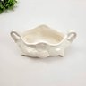 Vaso Floreira Branca Com Alça 10x26x15cm Decorativo Cerâmica - 3