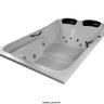 Banheira de Hidromassagem Toronto Dupla 1,60x1,20x0,45 Gel Coat-Completa - 2