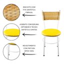 Ver imagem 2 de 2 Cadeiras Brancas para Cozinha Viena Palha:Amarelo