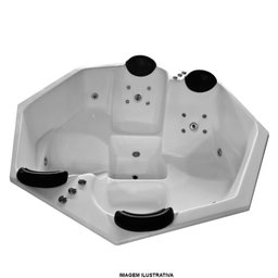 Spa Lineaplas Berlim 1,84x1,84x0,71 Gel Coat Com Hidro-Completa - 2