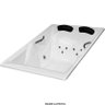 Banheira de Hidromassagem Hawaii Dupla 1,68x1,20x0,47 Gel Coat-Completa - 4