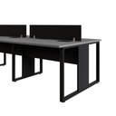 Ver imagem 4 de Mesa de Trabalho 360 cm X 120 cm Plataforma 6 Pessoas Pés Metal com Divisórias e Caixas de Tomadas