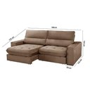 Ver imagem 4 de Sofá Aspem Veludo 02 Módulos de 90cm B25cm Meu Sofá Online B016 Veludo Marrom