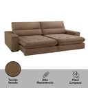 Ver imagem 5 de Sofá Aspem Veludo 02 Módulos de 90cm B25cm Meu Sofá Online B016 Veludo Marrom