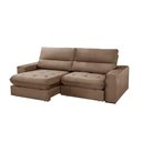 Ver imagem 3 de Sofá Aspem Veludo 02 Módulos de 90cm B25cm Meu Sofá Online B016 Veludo Marrom