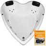 Banheira de Hidromassagem Passione Dupla 1,60x1,60x0,53 Gel Coat-Completa+Base Acoplada+Aquecedor - 1
