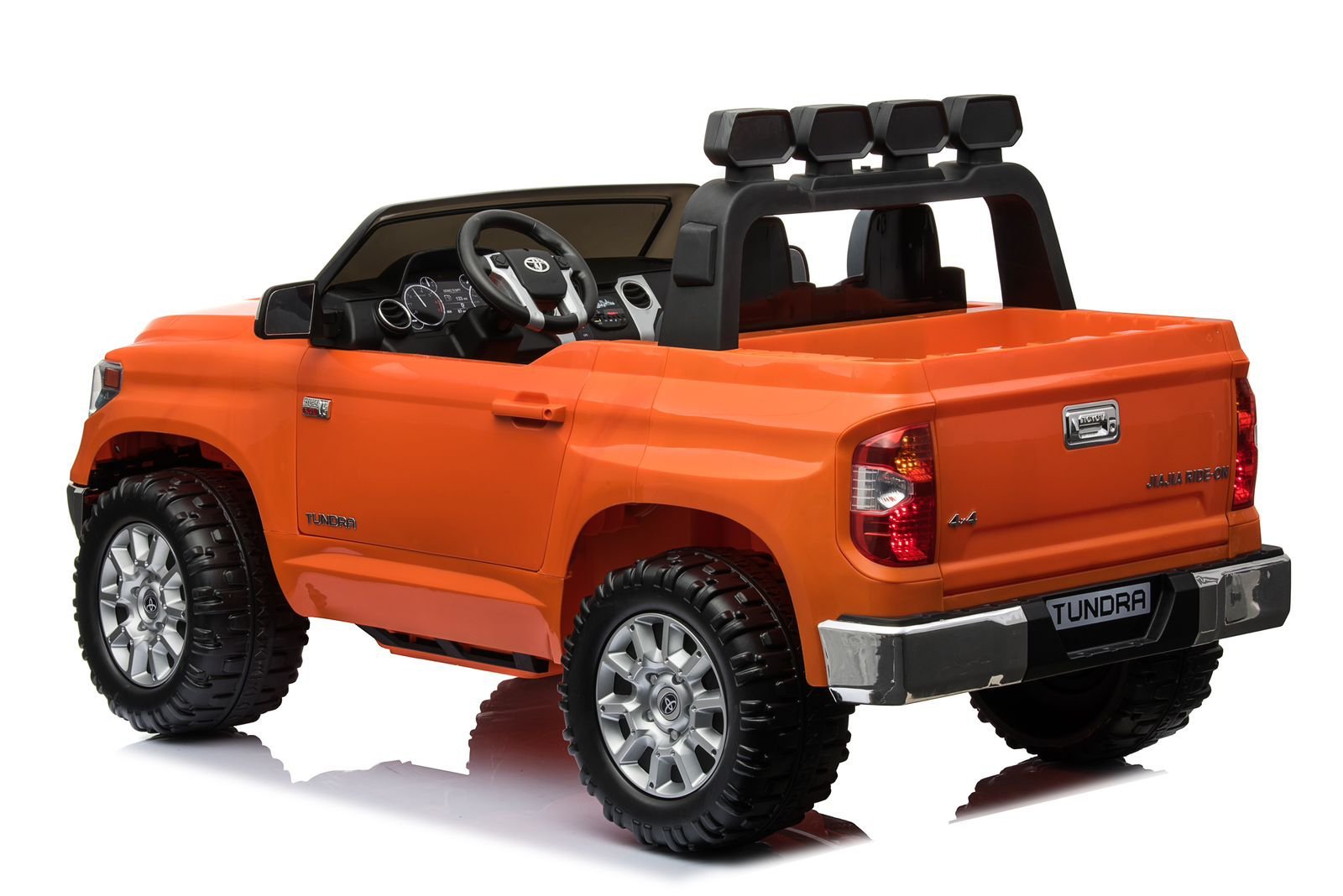 Mini Toyota Tundra Laranja Carro Elétrico Infantil A Bateria Para Crianças Motorizado Meninos Menina - 3