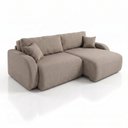 Ver imagem 2 de Sofá Cama Modular Orgânico Retrátil 4 Lugares 230cm Base Madeira Maciça Cancún