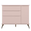 Ver imagem 3 de Comoda Para Quarto De Bebe Feminino Rosê Dora
