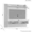 Ver imagem 2 de Painel para Tv até 65'' Agrado C/nicho Ripado:cinamomo/off