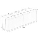 Ver imagem 4 de Puff Decorativo Living Sala de Estar 195 cm Roma W01 Couríssimo Camel - Lyam Lyam Decor