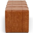 Ver imagem 7 de Puff Decorativo Living Sala de Estar 195 cm Roma W01 Couríssimo Camel - Lyam Lyam Decor