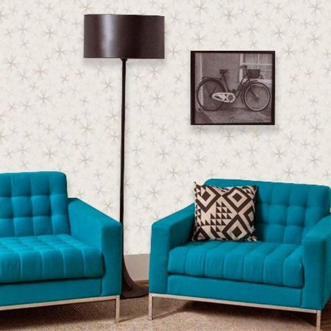 Papel de Parede Auto Adesivo Lavável Abstrato ab0073 Estrelas