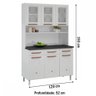 Cozinha De Aço Compacta Mirage New 6 Portas 3 Gavetas Branco - Telasul - 4