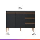 Ver imagem 4 de Cozinha Completa Modulada Planejada 280 Cm Armário Balcão Itália MDP PRIME