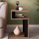 Ver imagem 6 de Mesa de Canto Lateral 2 Prateleiras B74 Montana Preto Novam Montana Preto