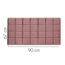 Ver imagem 2 de Painel Estofado Luxo Clara 90cm Solteiro para Cama Box Suede Rose - Gat Magazine