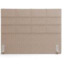 Ver imagem 3 de Cabeceira Cama Box Casal 140 cm Roma W01 Linho Bege Escuro - Lyam Lyam Decor