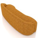 Ver imagem 6 de Sofá 3 Lugares Curvo Sala de Estar Living Lótus D02 Bouclê Mostarda 180cm Pb-03 - Lyam Decor