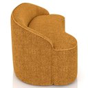Ver imagem 7 de Sofá 3 Lugares Curvo Sala de Estar Living Lótus D02 Bouclê Mostarda 180cm Pb-03 - Lyam Decor