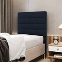 Ver imagem 1 de Cabeceira Atlas 90 para Cama de Solteiro Z-007 Sued Azul Marinho Aradecor