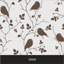 Ver imagem 2 de Papel de Parede Auto Adesivo Lavável Diversos d0040 Pássaros Marrom