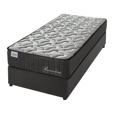 Cama Box com Colchão Solteirão Molas Ensacadas New Barcelona Firme Fortezza 96x203 Fortezza