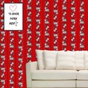 Ver imagem 1 de Papel de Parede Auto Adesivo Lavável Listrado 0110 Floral Vermelho