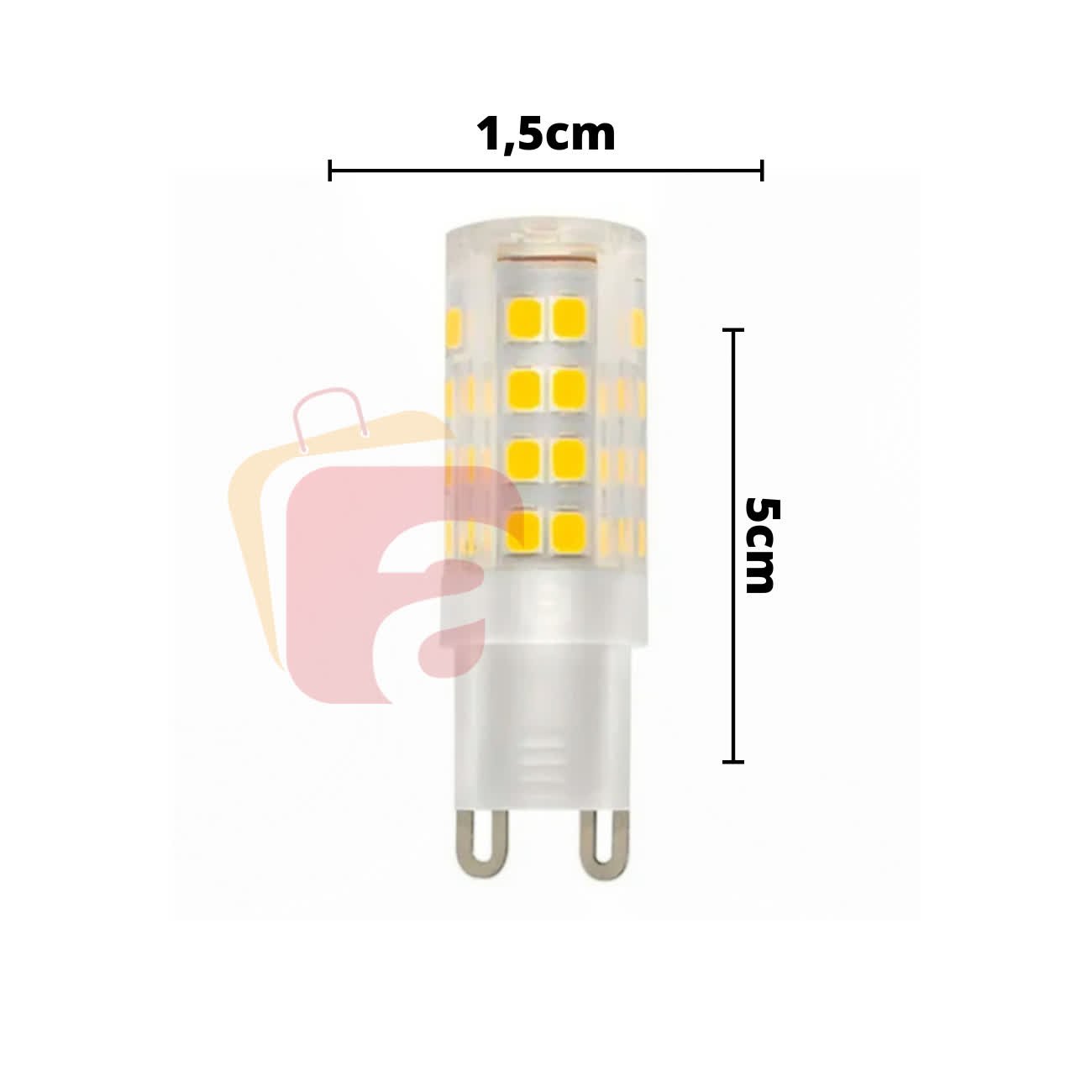 Lâmpada Led G9 Halopin 5w 6500k 220v - 12