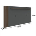 Ver imagem 4 de Rack com Painel Ripado Suspenso para Tv até 70 Polegadas 2 Portas Grécia 180cm