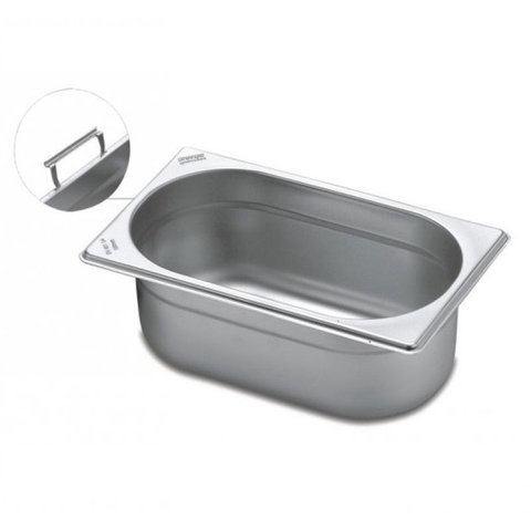 Cuba Aço Inox 1/4 com Alças Tramontina