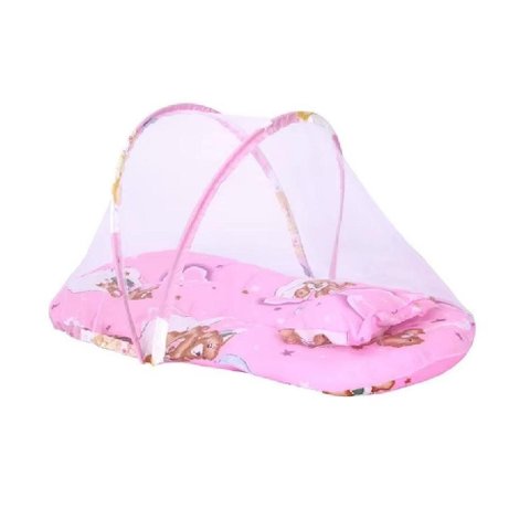 Berco Mosquiteiro Barraca Mini Cama Colchonete Bebe Tenda Portatil Colchao Dobravel Ninho Infantil R