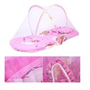 Ver imagem 3 de Berco Mosquiteiro Barraca Mini Cama Colchonete Bebe Tenda Portatil Colchao Dobravel Ninho Infantil R